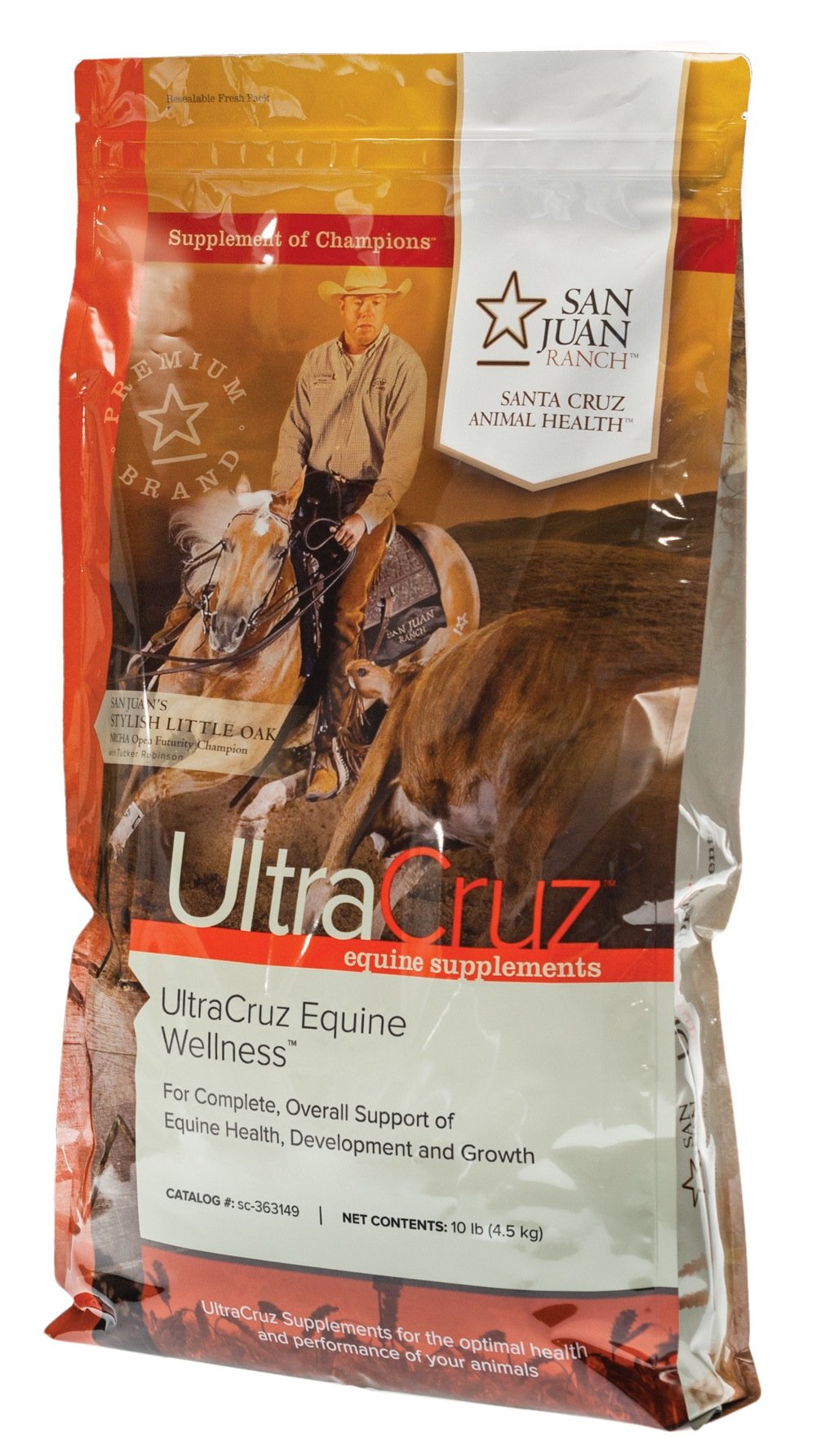 UltraCruz Equine Wellness Supplement for Horses 10 lb, Pellet (33 Day Supply)
